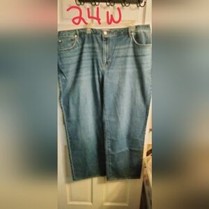 Seven7 Women's Blue Straight Leg Jeans